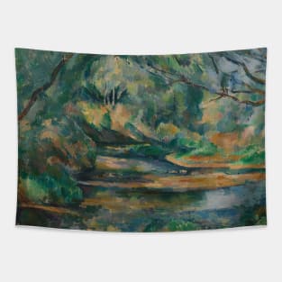 The Brook by Paul Cezanne Tapestry