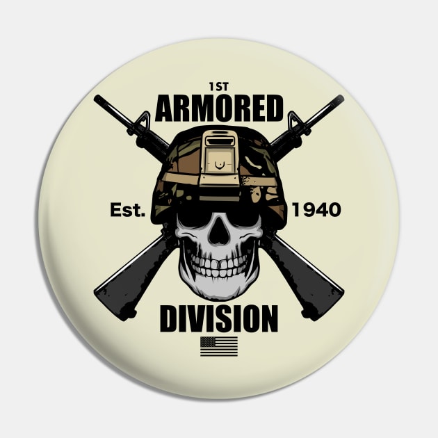 1st Armored Division Pin by TCP