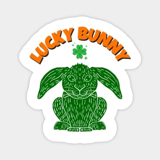 Lucky Irish Bunny Magnet