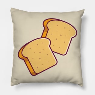 Floating Bread Toast Cartoon Pillow