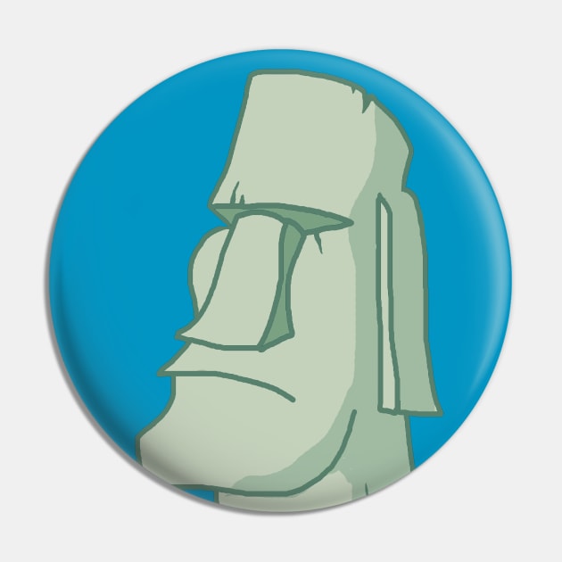 Easter Island Head Pin by Radical Rad