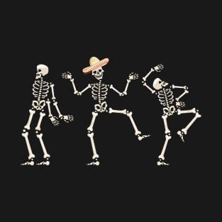 Dancing Skeletons Sombrero T-Shirt