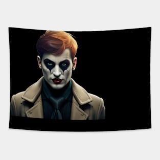 Halloween joker scary face Tapestry