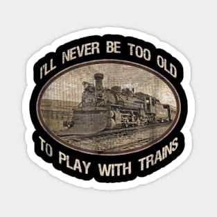Play With Trains Magnet