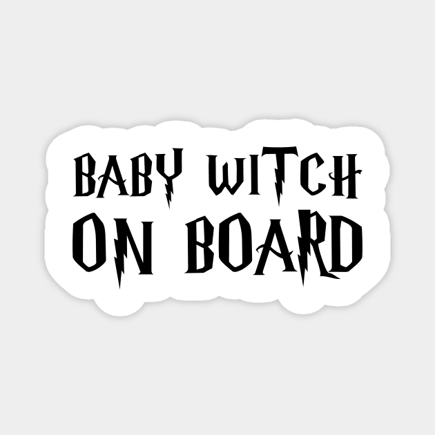 Baby Witch Magnet by Trendy Tshirts