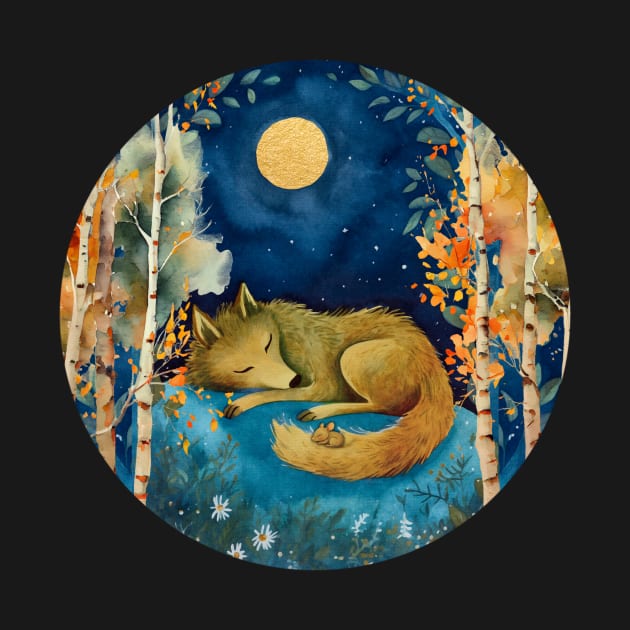 Mouse and Wolf Moon by ginkelmier@gmail.com