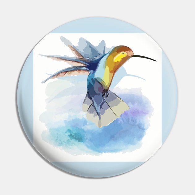 Hummingbird Pin by AhMath