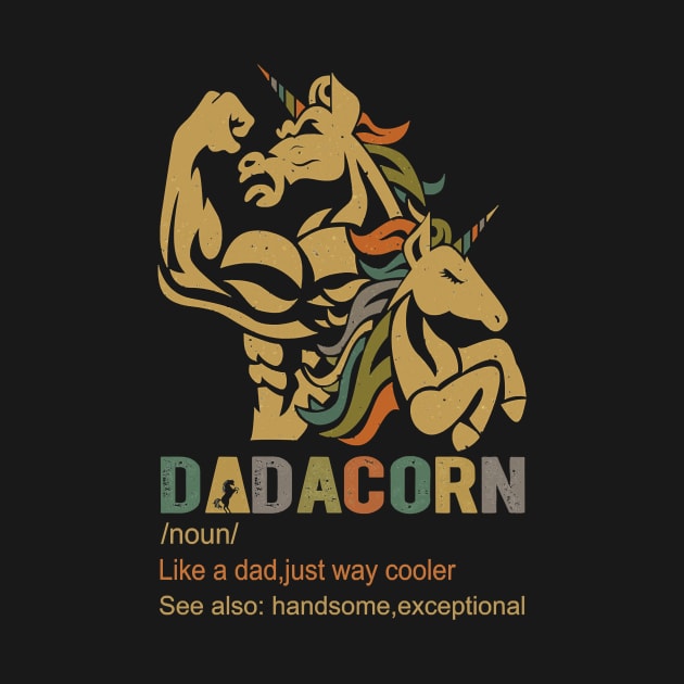 Unicorn Dadacorn Like A Dad Just Way Cooler96 magic by Olegpavlovmmo