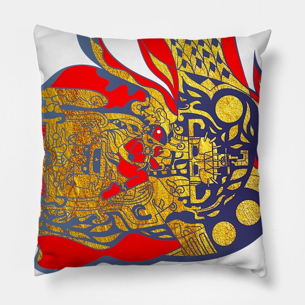 Astronauta 7 Pillow by jorge_lebeau