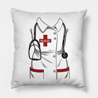 Nurse Costume - Funny RN LPN Costumes Pillow