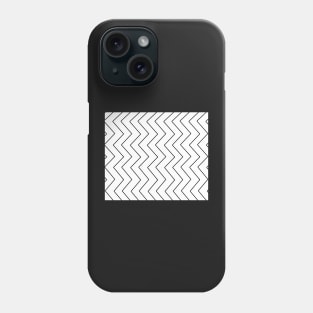 Abstract zigzag - black and white. Phone Case