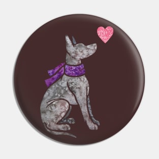 Xoloitzcuintle (Mexican Hairless Dog) Pin