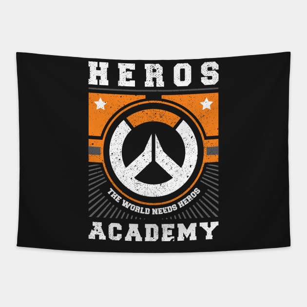 overwatch heros academy Tapestry by digitalage