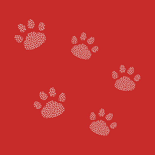Paw of Hearts pattern by Tillowin