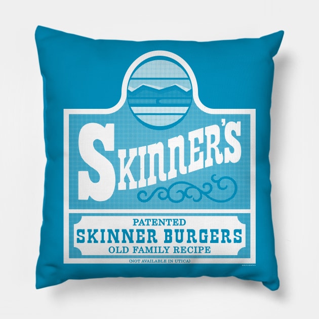 Patented Skinner Burgers [RxTP] Pillow by Roufxis