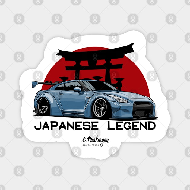 Nissan GTR Magnet by Markaryan