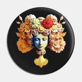 baroque woman portrait Pin