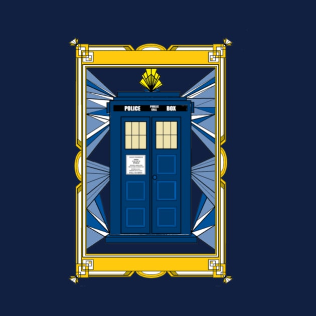 Art Deco Tardis by BarbwireCowgirl