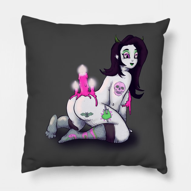 Goth Girlfriend Pillow by LVBart