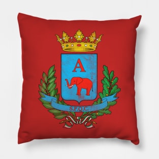 Catania, Sicilia / Retro Italian Region Design Pillow