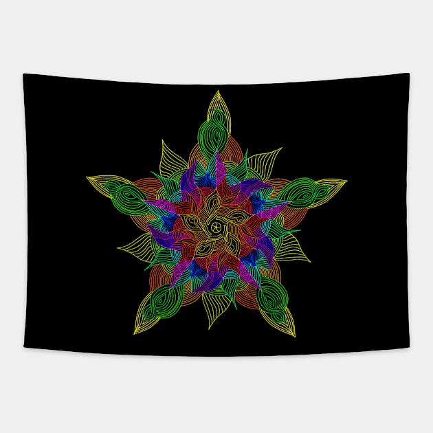 MANDALA STAR Tapestry by KARMADESIGNER T-SHIRT SHOP