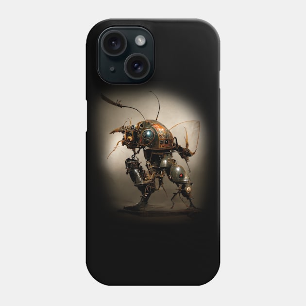 Ancient Rusty Cyborg Cockroach Phone Case by maxdax