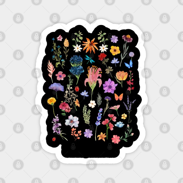 Stay wild, flower child! Magnet by FluxionHub