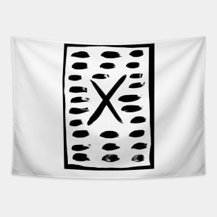 The letter X uppercase Tapestry