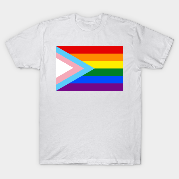 Trans Inclusive Pride Flag LGBTQ+ Edit View - Lgbtq - T-Shirt