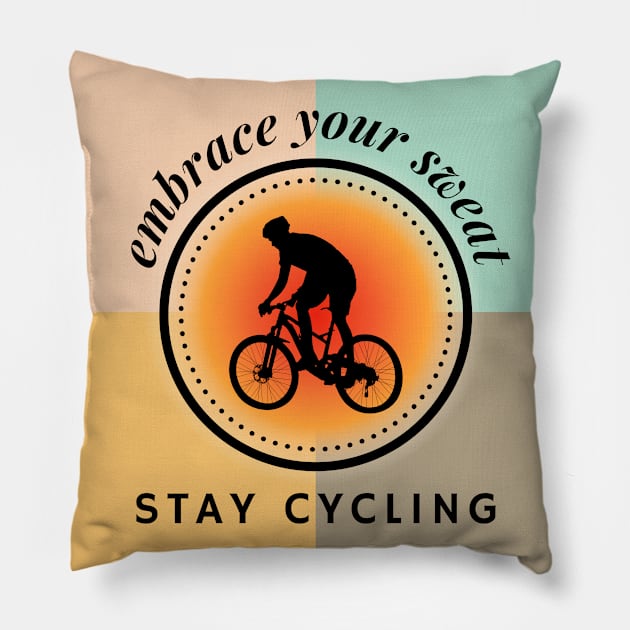 Stay Cycling Pillow by After Daylight Project