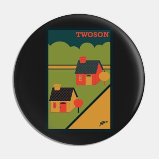 Twoson Poster, Earthbound Pin