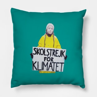 Skoltrejk For Klimatet Pillow