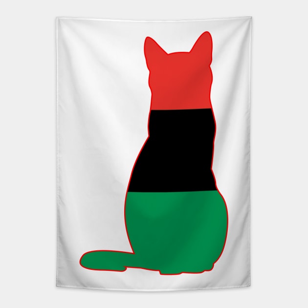 Pan-African flag Tapestry by Wickedcartoons