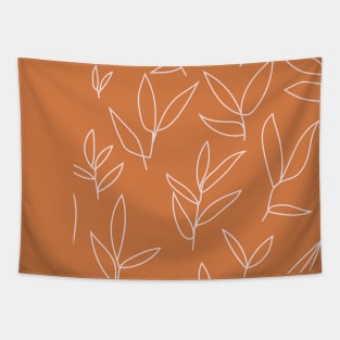 floral leaves grid pattern 1 Tapestry