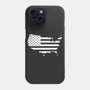 USA Flag - White Phone Case