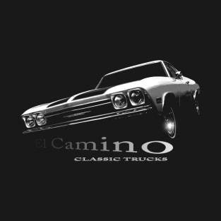 1968 El Camino, Chevrolet, black shirt T-Shirt