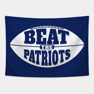 Beat the Patriots // Vintage Football Grunge Gameday Tapestry