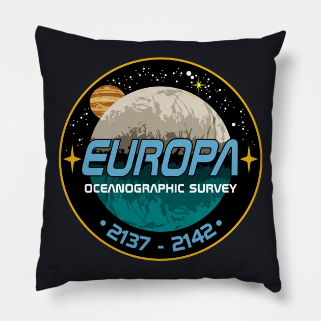 Europa Oceanographic Survey Pillow by RedApe