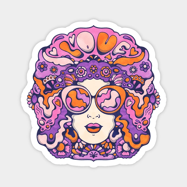 Retro Lover Magnet by LivelyScout