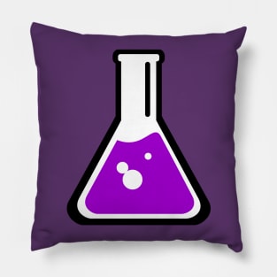 Chemical beaker cartoon Pillow