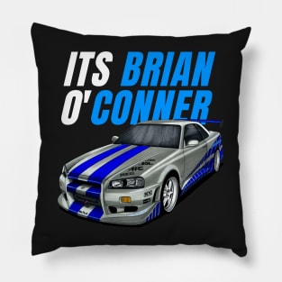 It's Brian o'Conner { fast and furious Paul walker's Skyline } Pillow