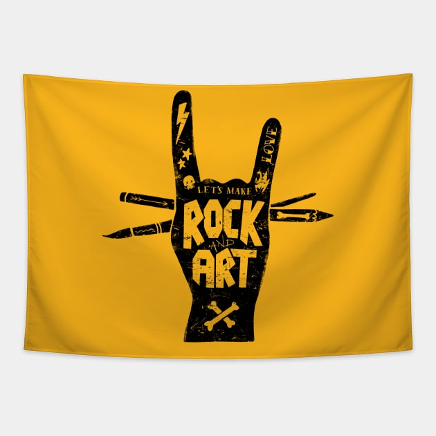 Rock and Art Tapestry by AntiStyle