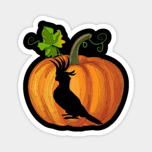 Parrot in pumpkin Magnet