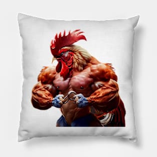 jacked chicken Pillow