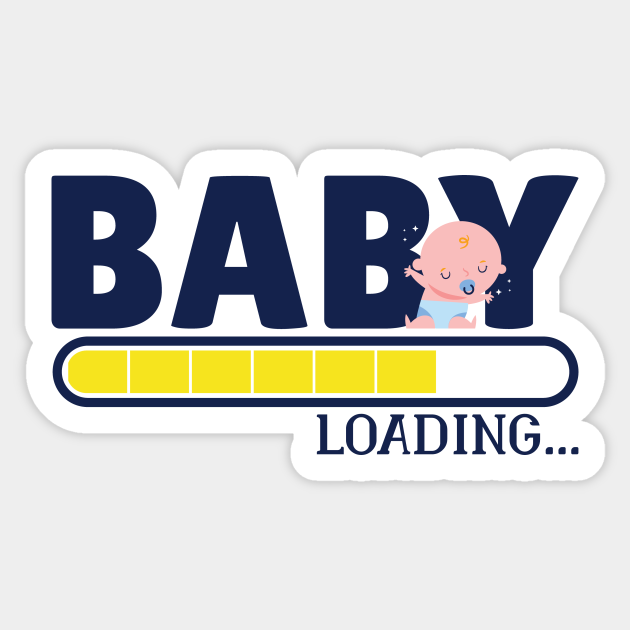 Uitgraving baard Trojaanse paard Baby loading - Baby Loading - Sticker | TeePublic