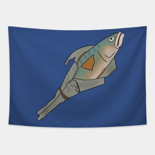 Holy Mackeral Tapestry by maplefoot