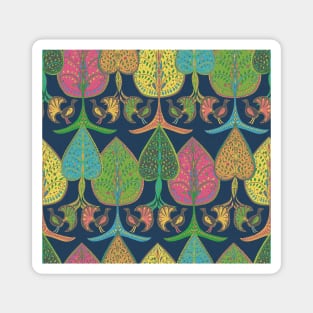 Folkish Woodland Birds Magnet