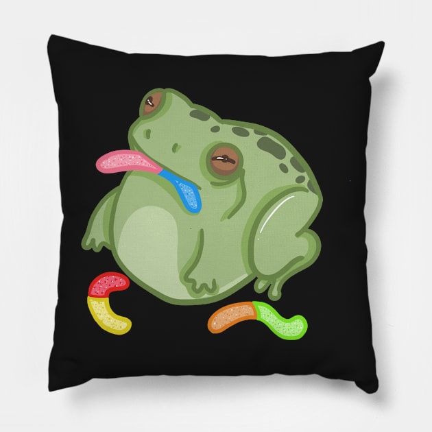 Gummy Frog Pillow by NikkyChiken