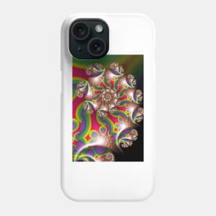 Multicolored Spiral Fractal Phone Case