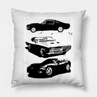 Muscle car stack attack Tshirt Pillow